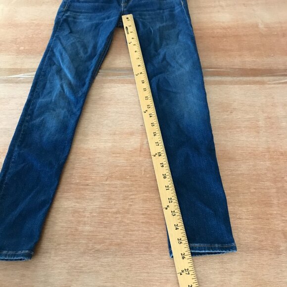 Rag & Bone Cate Mid Rise Ankle Skinny Jean Women 25 Blue Dark Wash Stretch - Picture 7 of 12